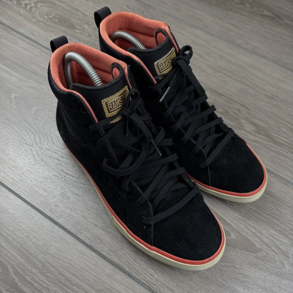 Adidas Men's Ransom Valley High Top Suede Sneakers Black Size 9